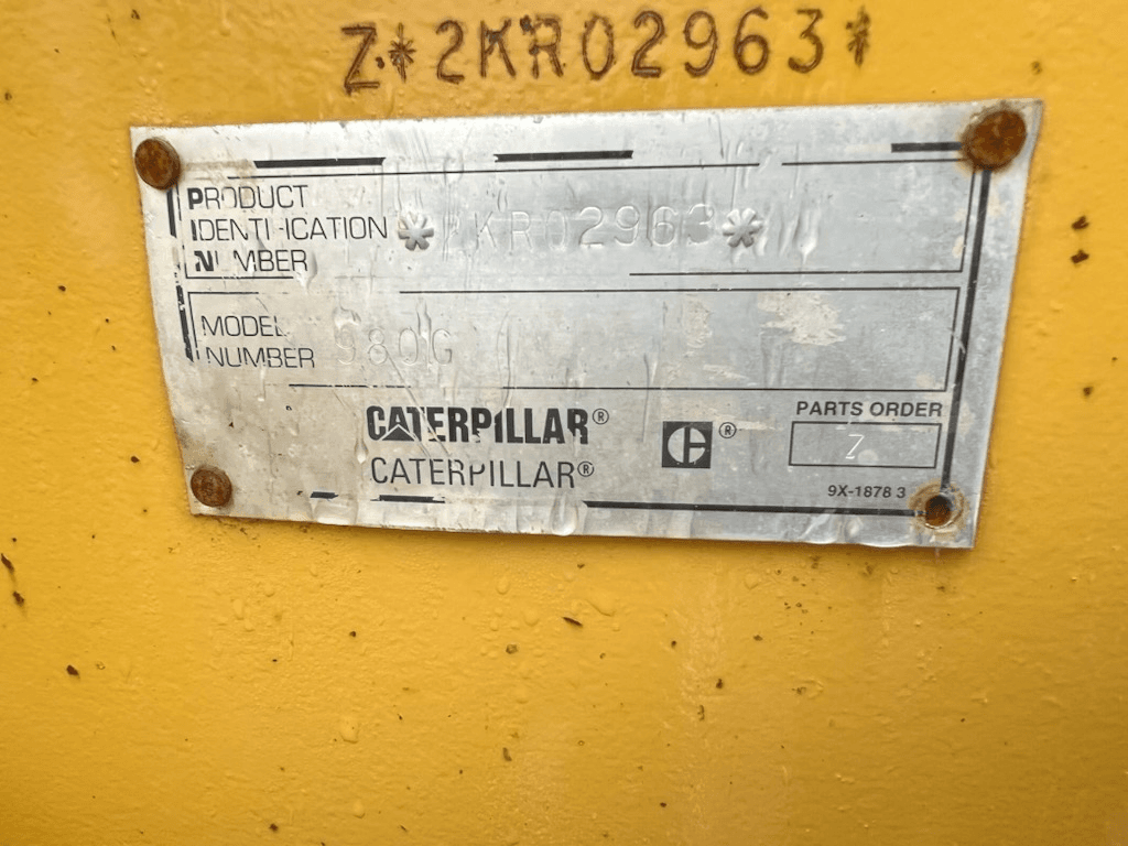1999 CAT 980G
