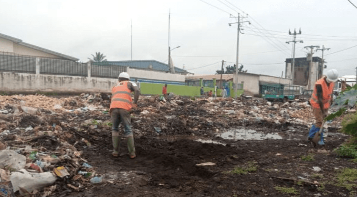 Construction of four waste bin shelters